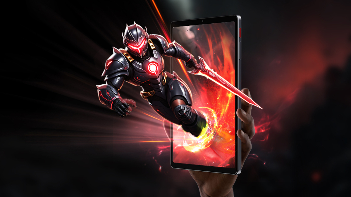 ALLDOCUBEの8インチタブレット（公式画像・ゲーム性能の訴求）