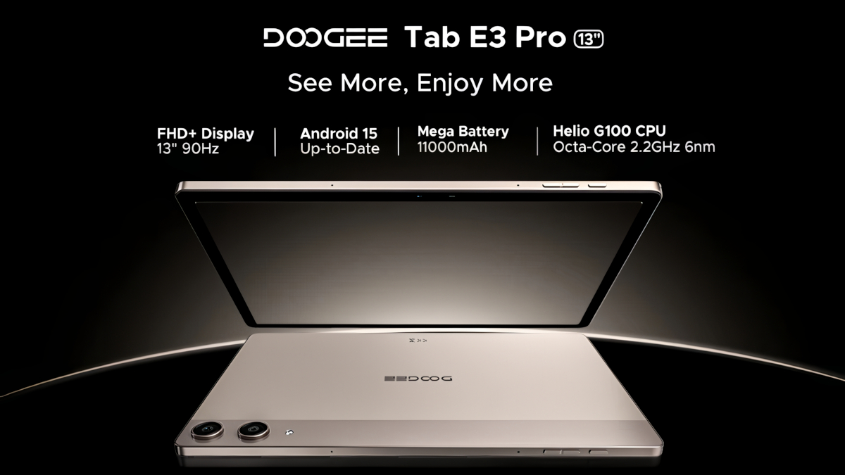 DOOGEE Tab E3 Pro － 13インチと大型でHelio G100を搭載する