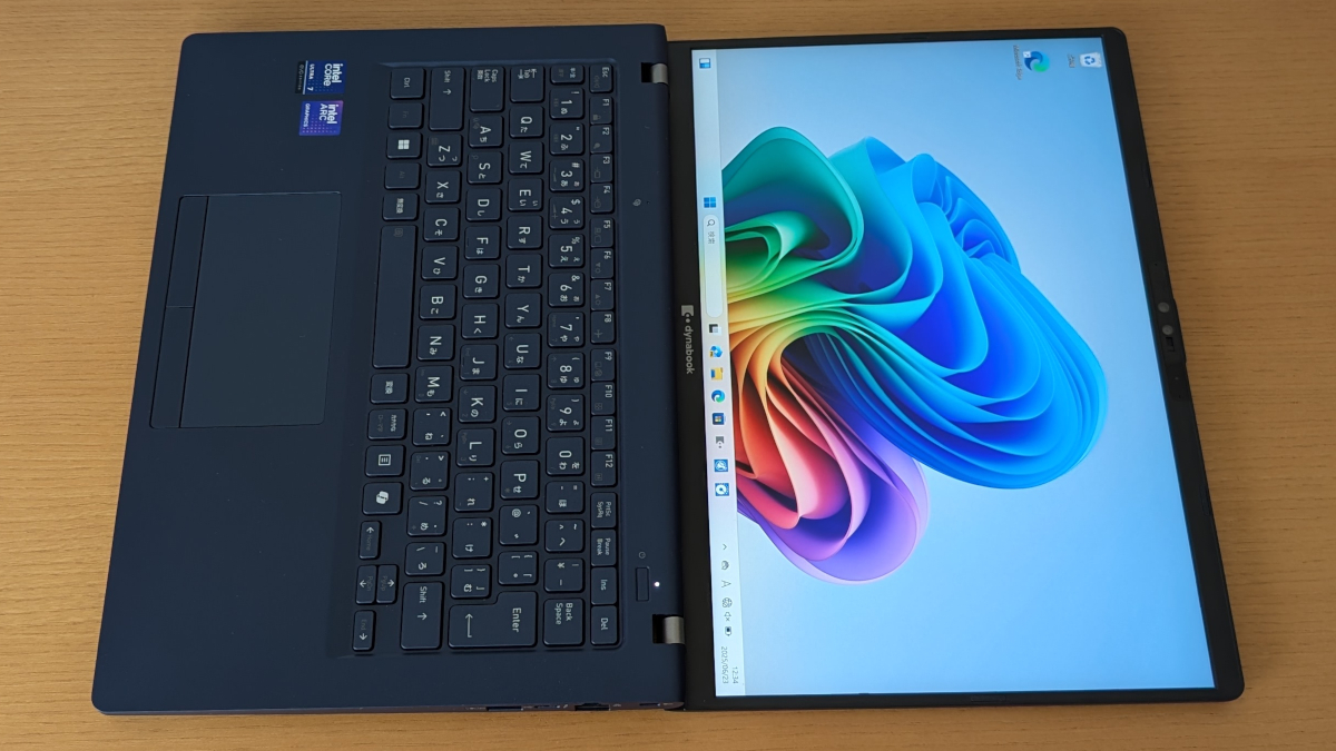 dynabook XP/ZY ヒンジ最大開口