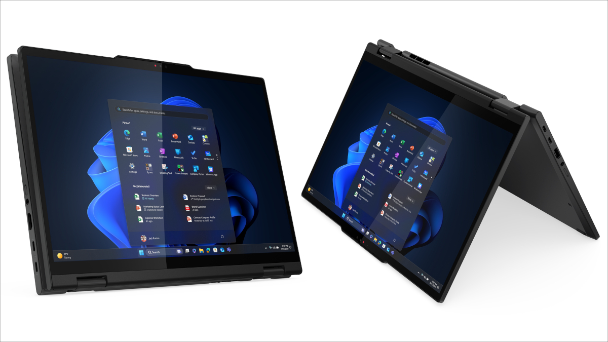 Lenovo ThinkPad T14s 2-in-1 Gen 1(14型 Intel) タブレットモードとテントモード
