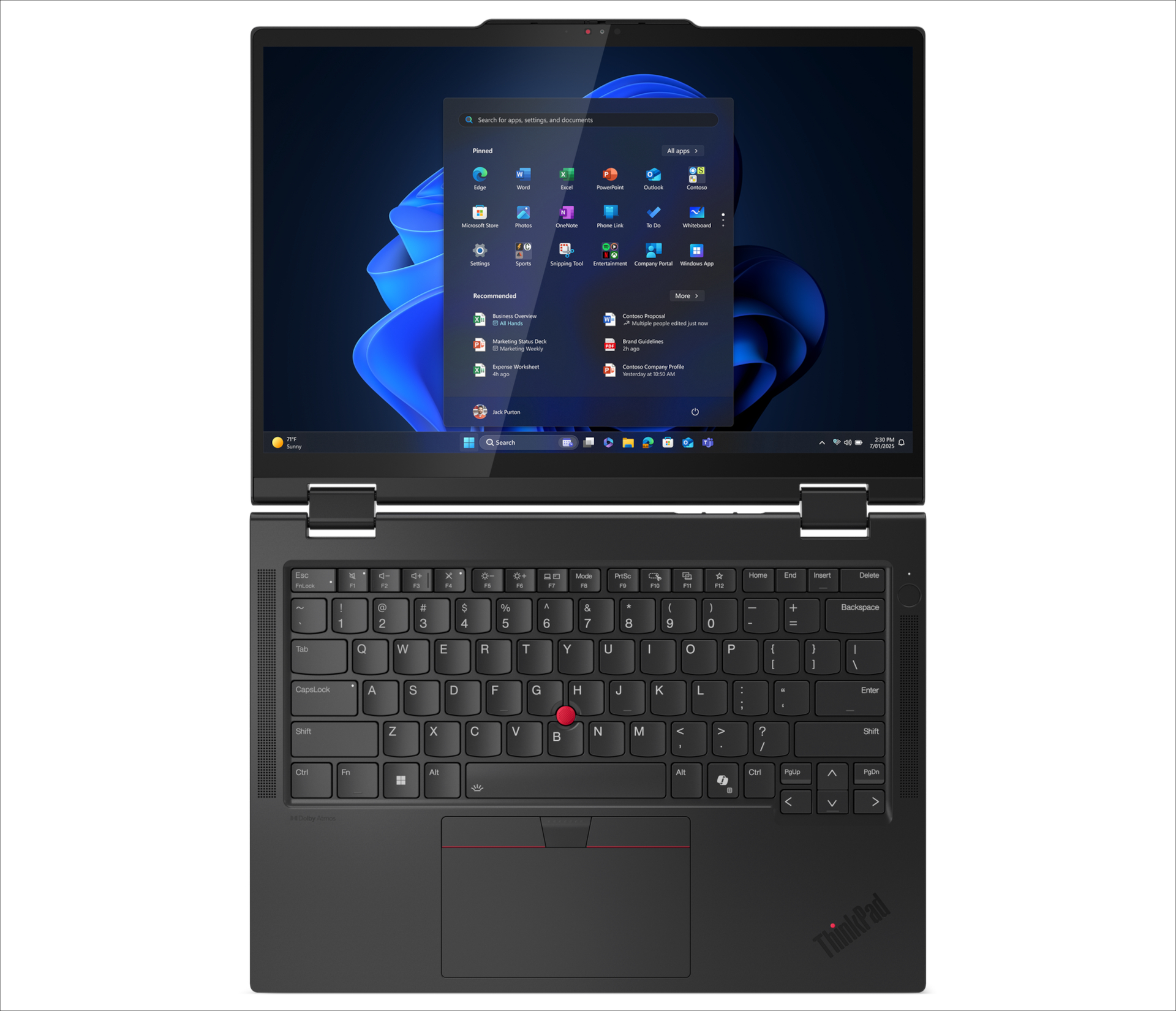 Lenovo ThinkPad T14s 2-in-1 Gen 1(14型 Intel) キーボード