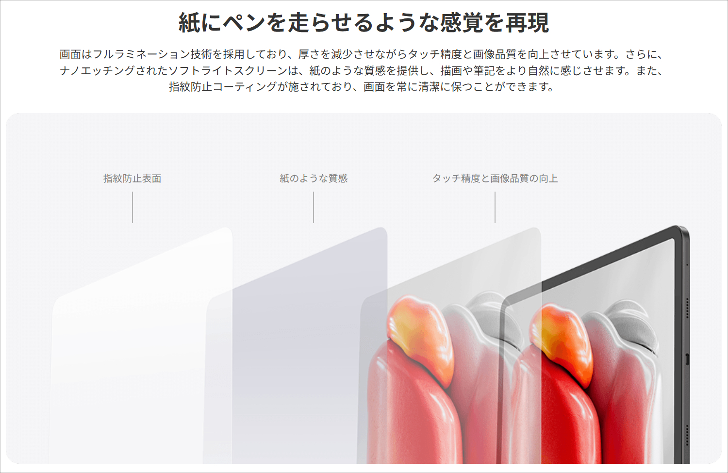 HUION Kamvas Slate 13 ディスプレイ