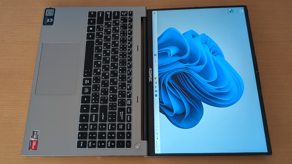 ACEMAGIC RX16 ヒンジ最大開口