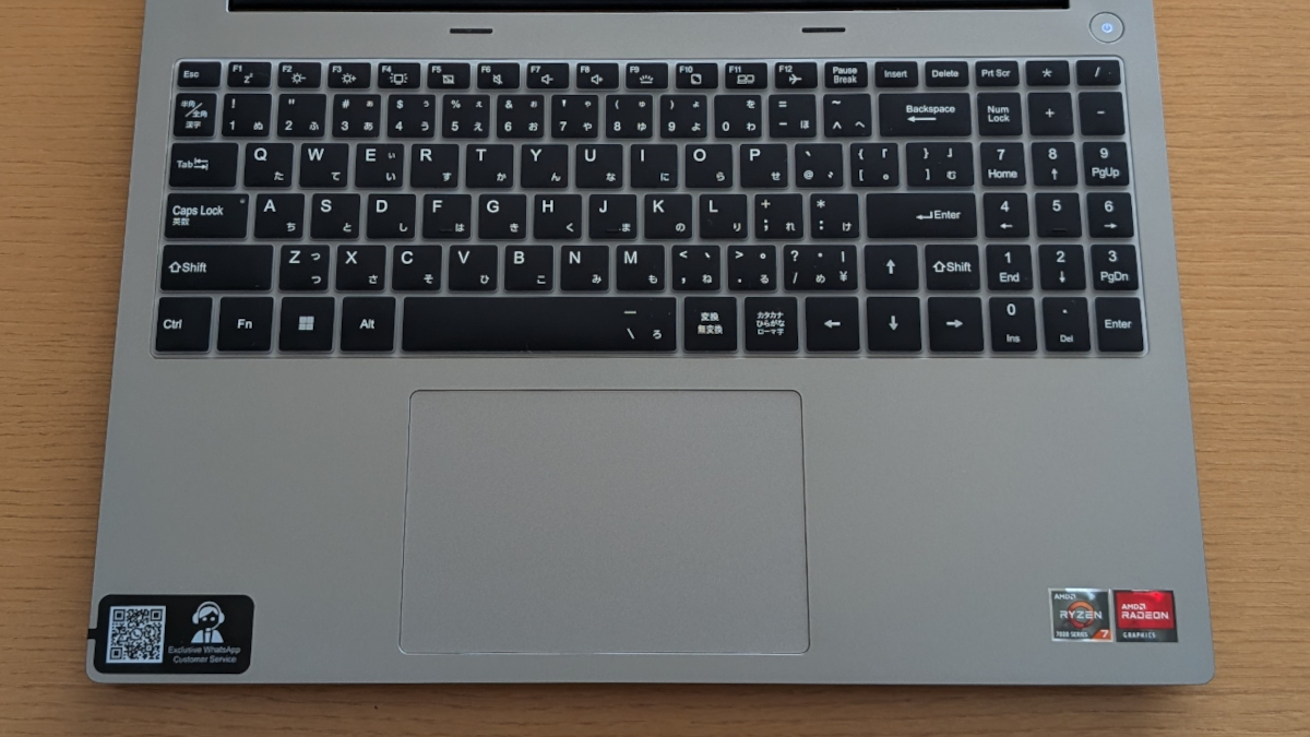 ACEMAGIC RX16 キーボード (日本語シート)