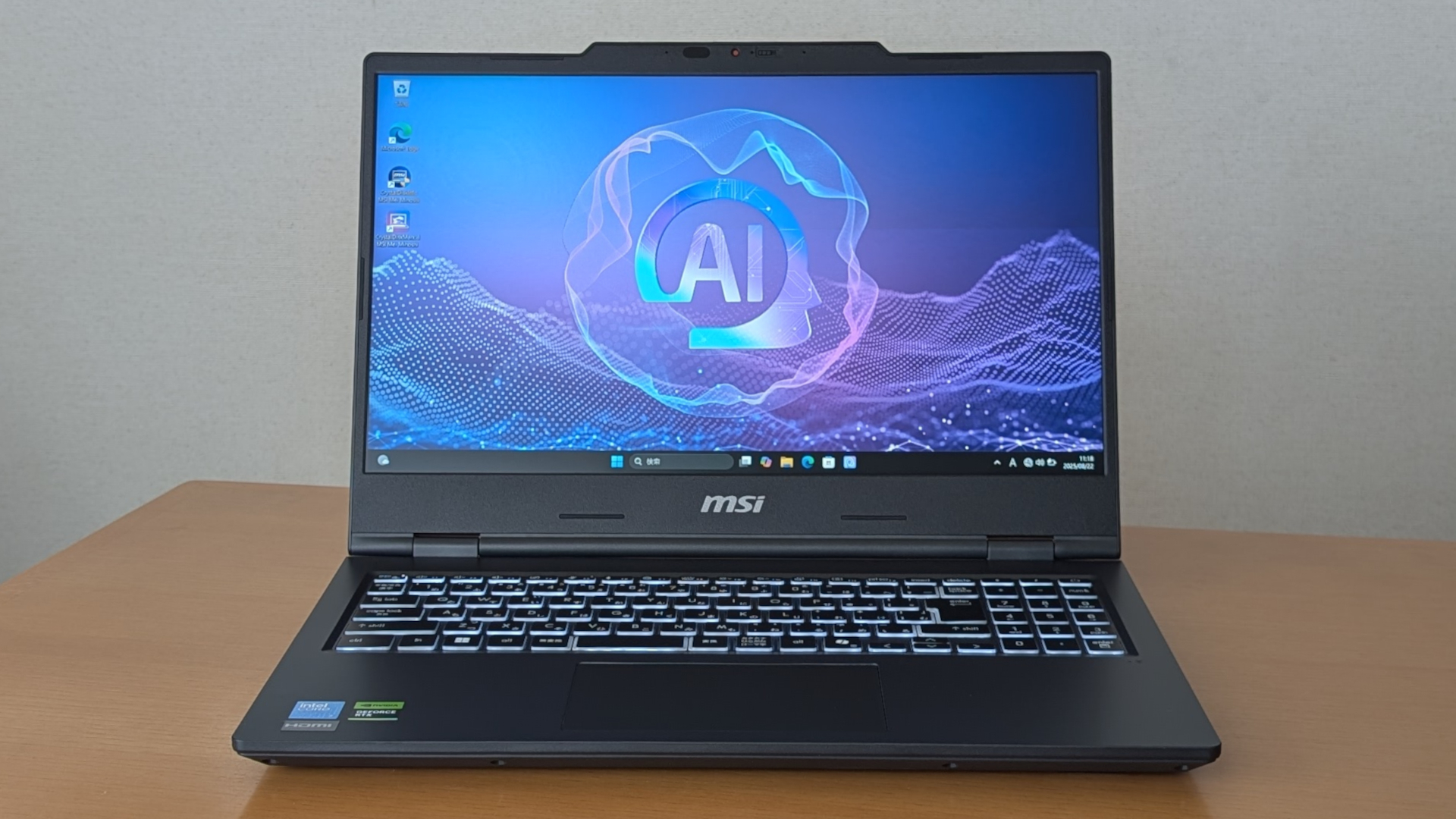 MSI VenturePro 15 A2RW ディスプレイ