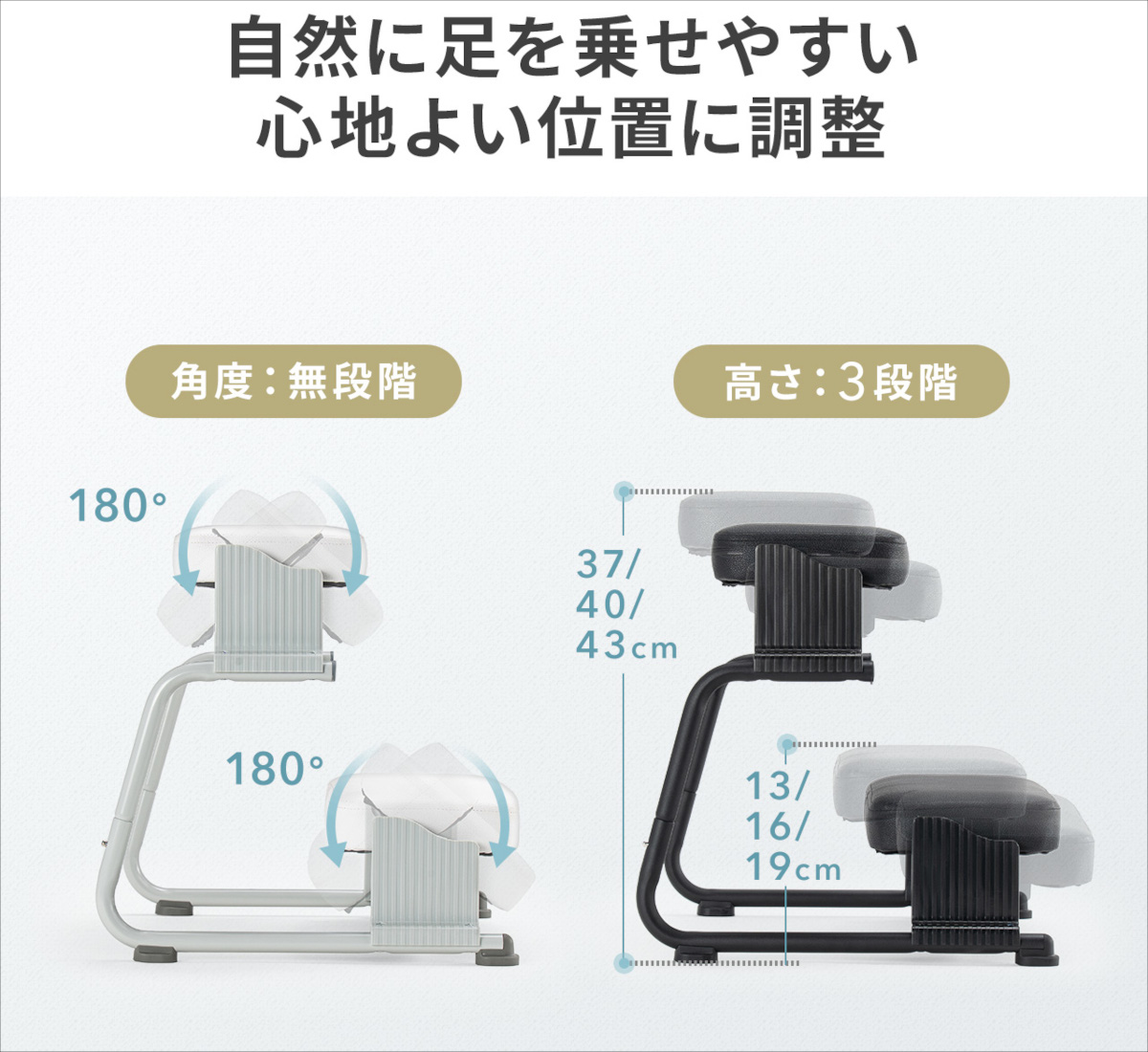 サンワダイレクト 3WAYフットレスト 100-FR037