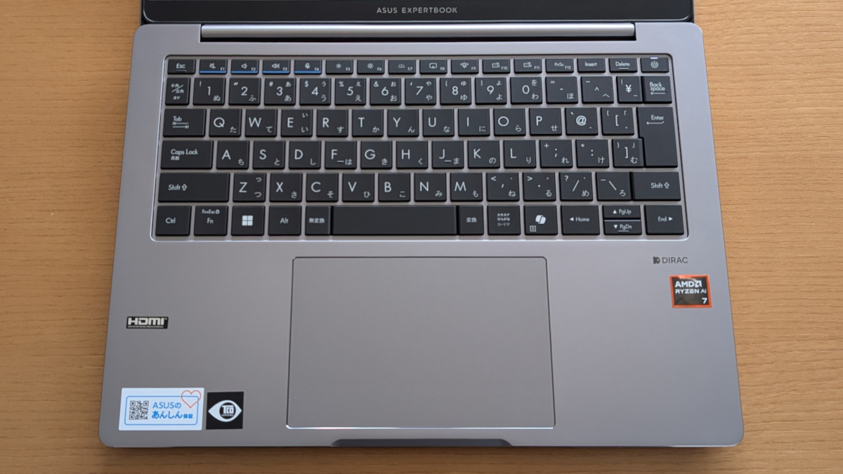 ASUS ExpertBook P3 ( PM3406CKA) キーボード