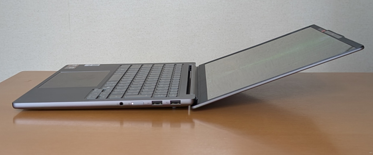 Lenovo IdeaPad Pro 5 Gen 10(14型 AMD) ヒンジ最大開口