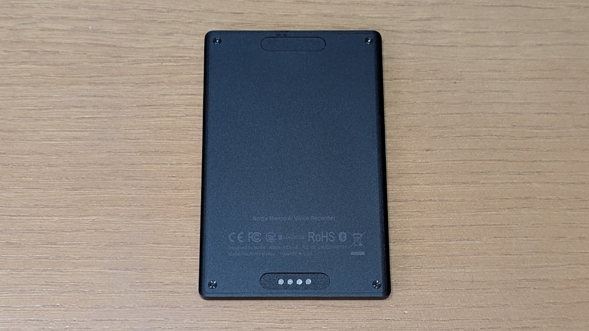 Notta Memo 背面