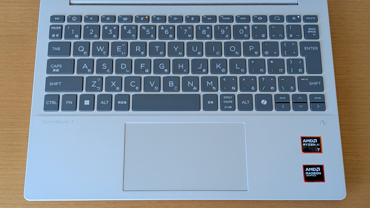 HP OmniBook 7 Aero 13-bg キーボード