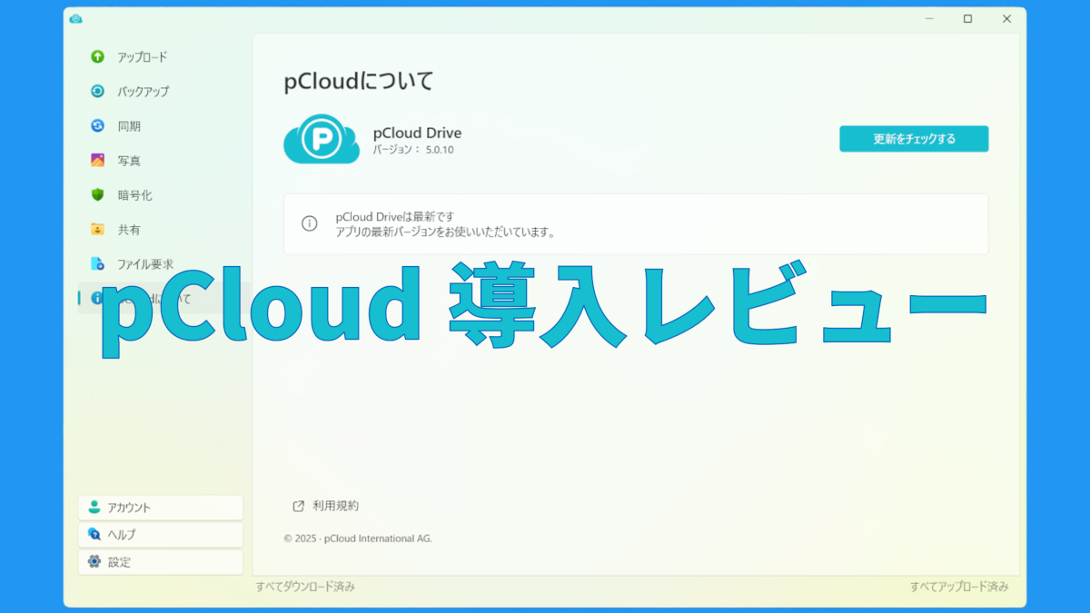 pCloud 導入レビュー