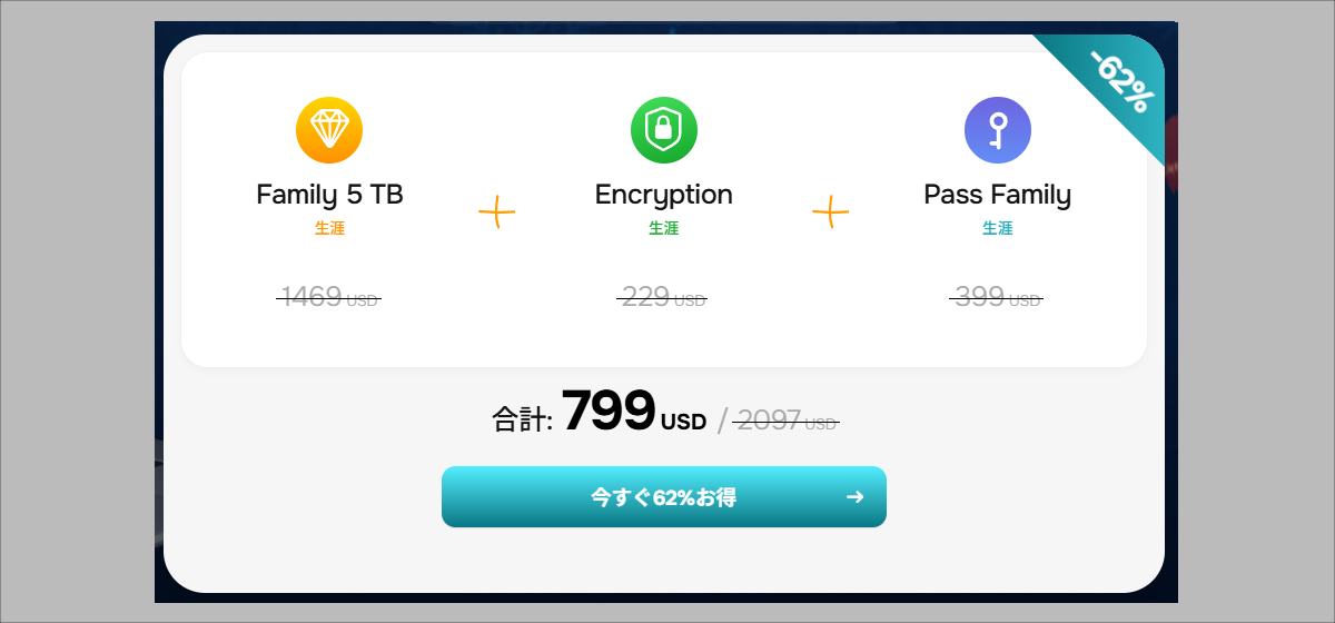 pCloud クリスマスセール