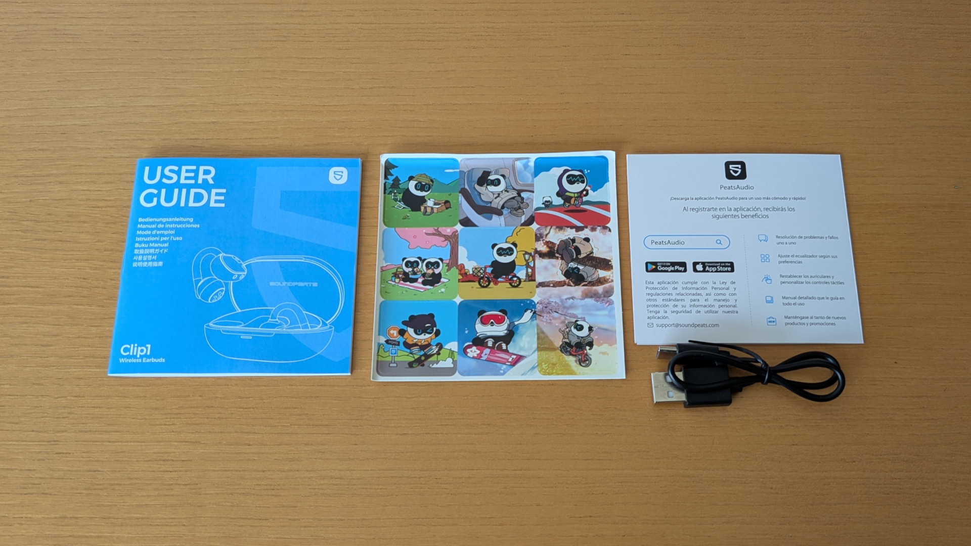 SOUNDPEATS Clip1 同梱物