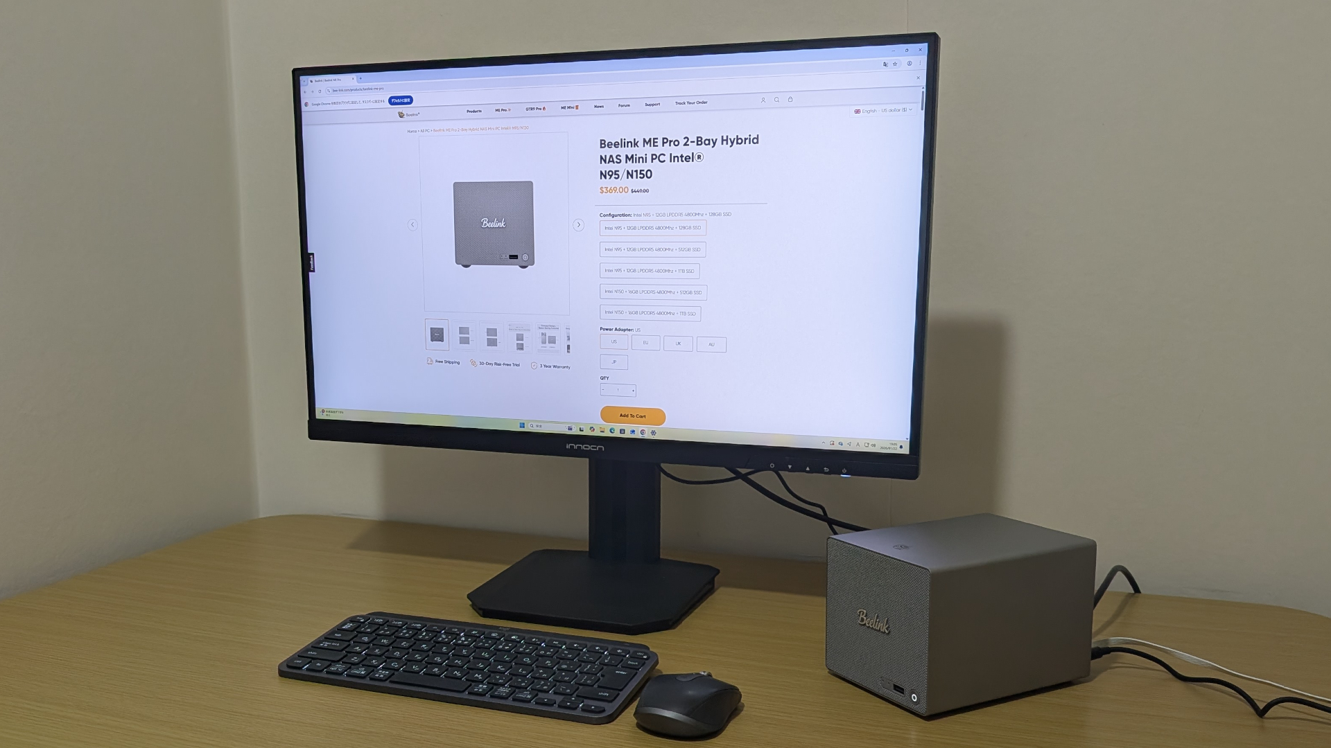 Beelink ME Pro ミニPCとして