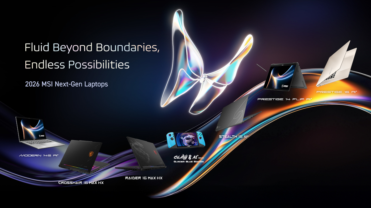 MSIがCES2026に合わせてノートPCニューモデルを発表