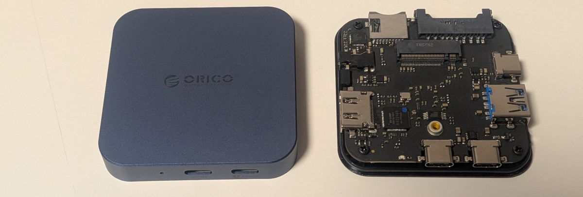 ORICO 8-IN-1 ドッキングステーション MG7 筐体内部