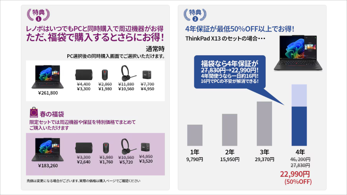Lenovo 春の2大応援祭