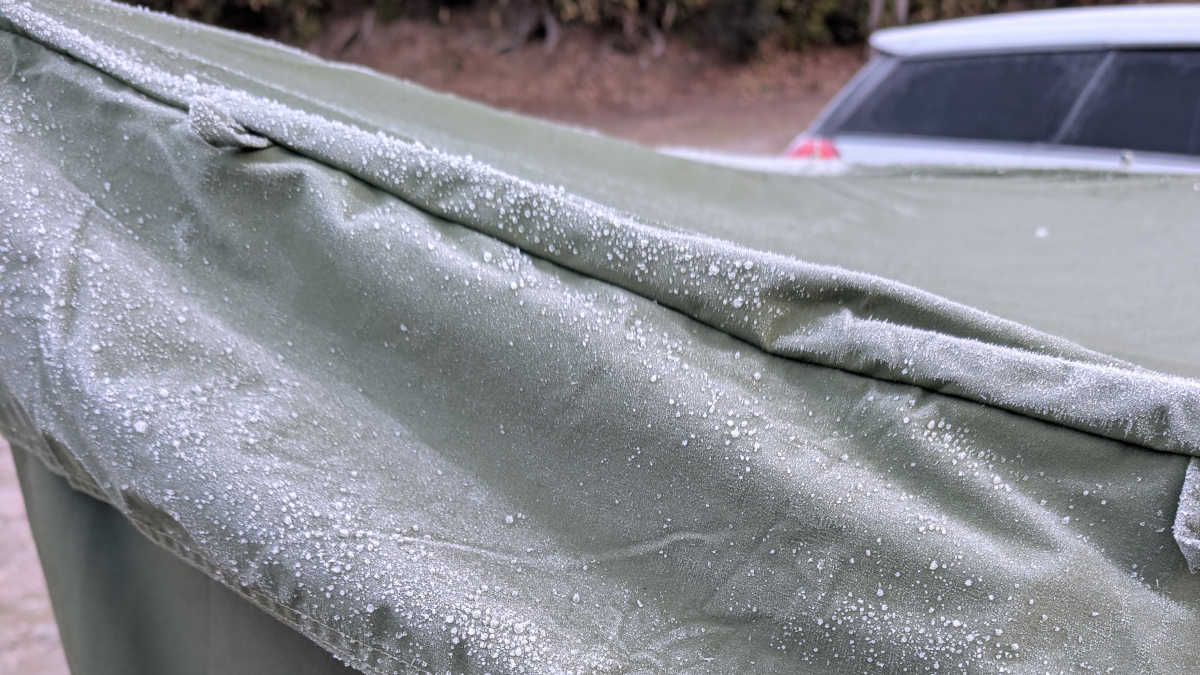 格安中国タブレットを持って冬キャンプ