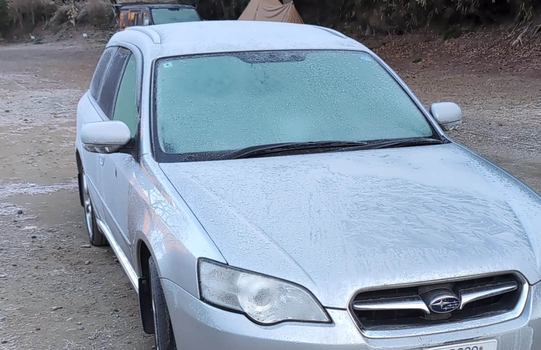 格安中国タブレットを持って冬キャンプ