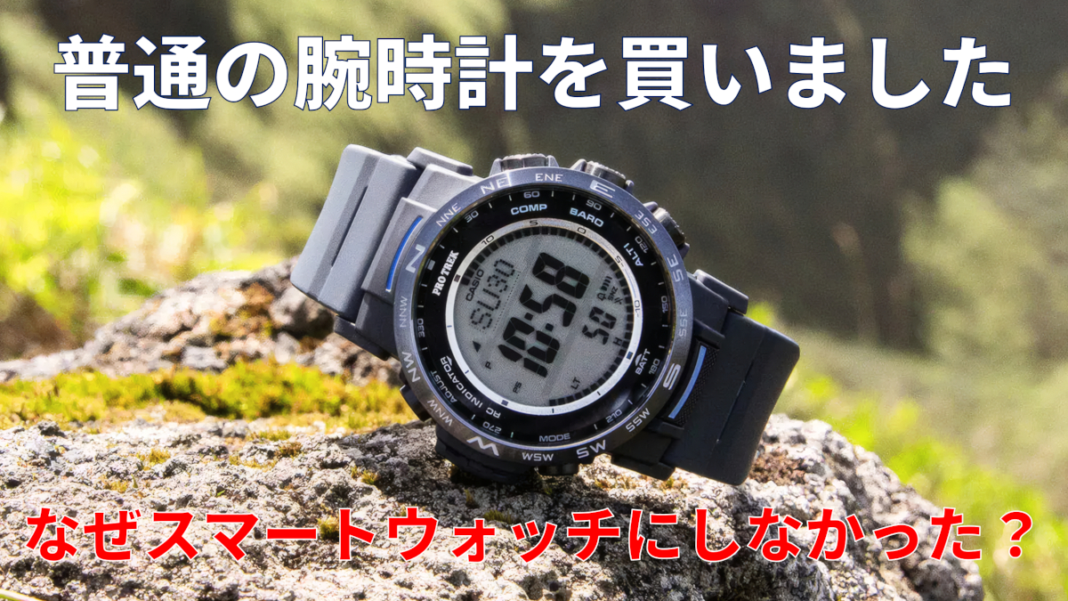 普通の腕時計を買いました。なぜスマートウォッチにしなかった?