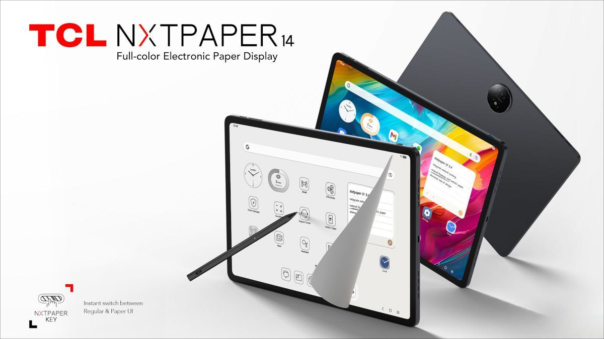 TCL NXTPAPER 14 － 紙のような使い心地のNXTPAPER技術を採用した14.25
