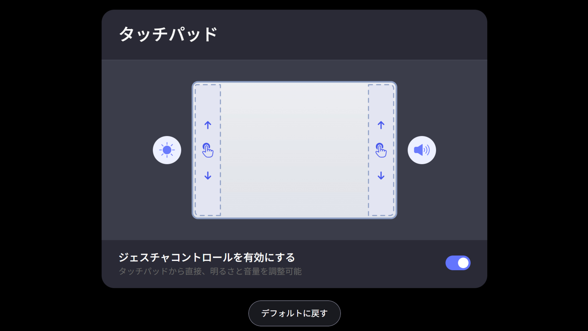 HP OmniBook X Flip 14-kb タッチパッド・ジェスチャーコントロール